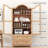 71'' Tall Arched Pantry Cabinet, Vintage Wood Kitchen Cabinet With 2 Large Drawers, 4-tier Storage Cabinet With Adjustable Shelf-873635473