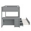 Lit superposé avec lit gigogne, rangement et bureau-568680858-568680859