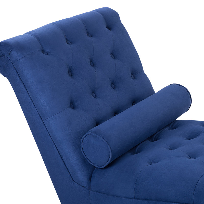 Boatwright Upholstered Chaise Lounge, Blue