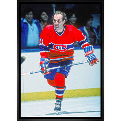 «Guy Lafleur», Canadiens de Montréal, toile encadrée 20 x 29