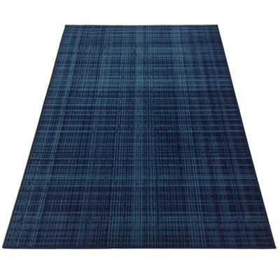 Striped Allover Power Loom 5x7 Area Rug