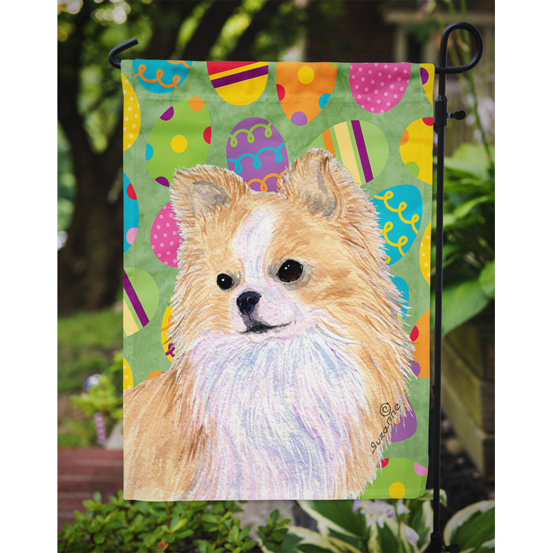 Drapeau de jardin Atara, Chihuahua (beige et gris)