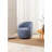 Swivel Accent Armchair Barrel Chair With Powder Coating Metal Ring-1122601862