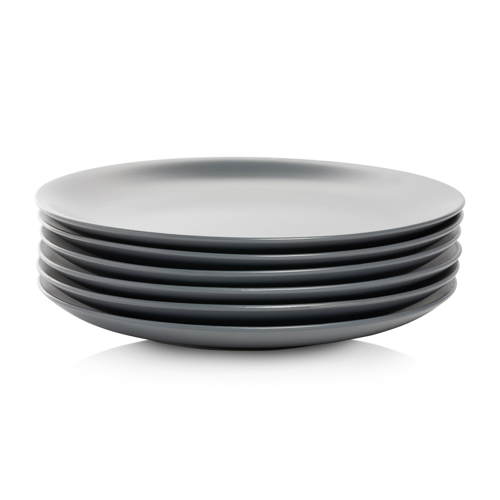 Wazee Matte 11" Dinner Plate, Gray
