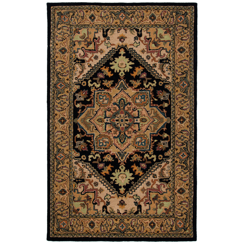 Coralena Hand Tufted Wool Oriental Rug, Rectangle 3' x 5'