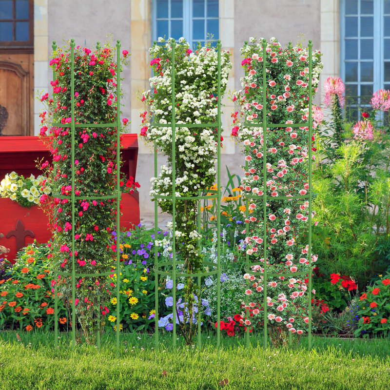 145cm H x 30cm W Metal Arched Trellis