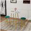 Ensemble de table de bar 3 pièces avec 2 tabourets de bar - table de pub moderne