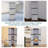 Lockable Storage Cabinet with 4 Adjustable Shelves - 71 in (1.8 m)-258703427