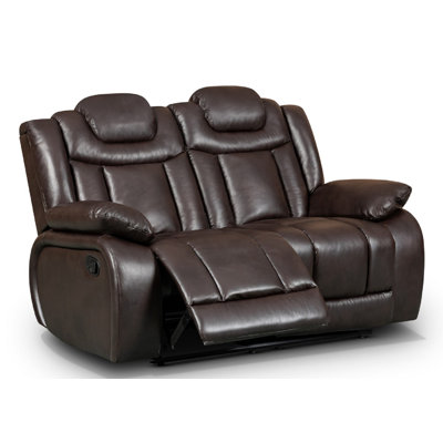 Galles 3 Seater Faux Leather Reclining Sofa