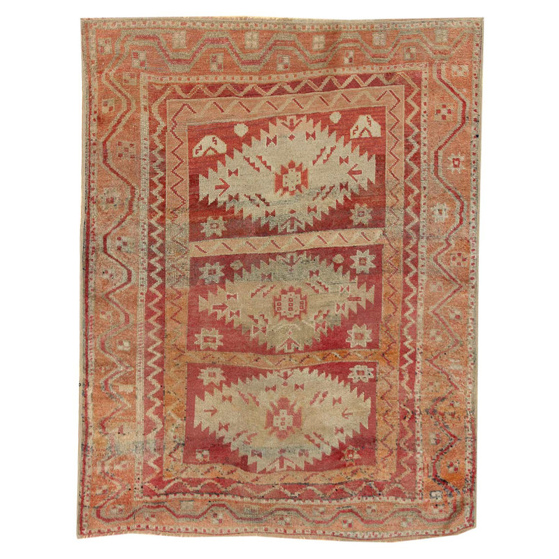 Oushak One-of-a-Kind 4'1" X 5'2" Area Rug