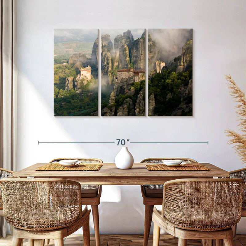 Adella Greek Meteora Monastery, 36" H x 57" W