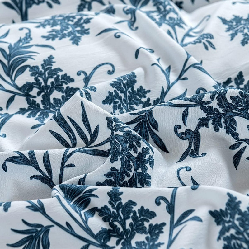 Ensemble de housse de couette floral imprimé fleur de jardin bohème imprimé