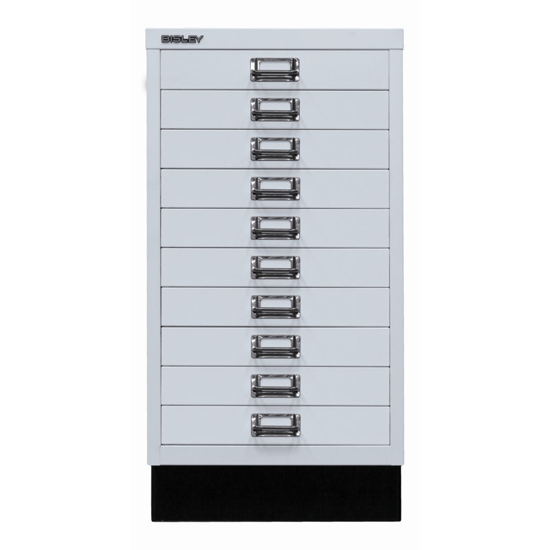 39er 34.9cm Wide 10 -Drawer File Cabinet, Light grey