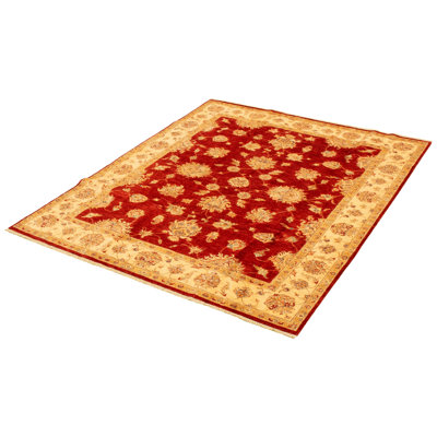 One-of-a-Kind 6'7" X 8'2" New Age Wool Area Rug in