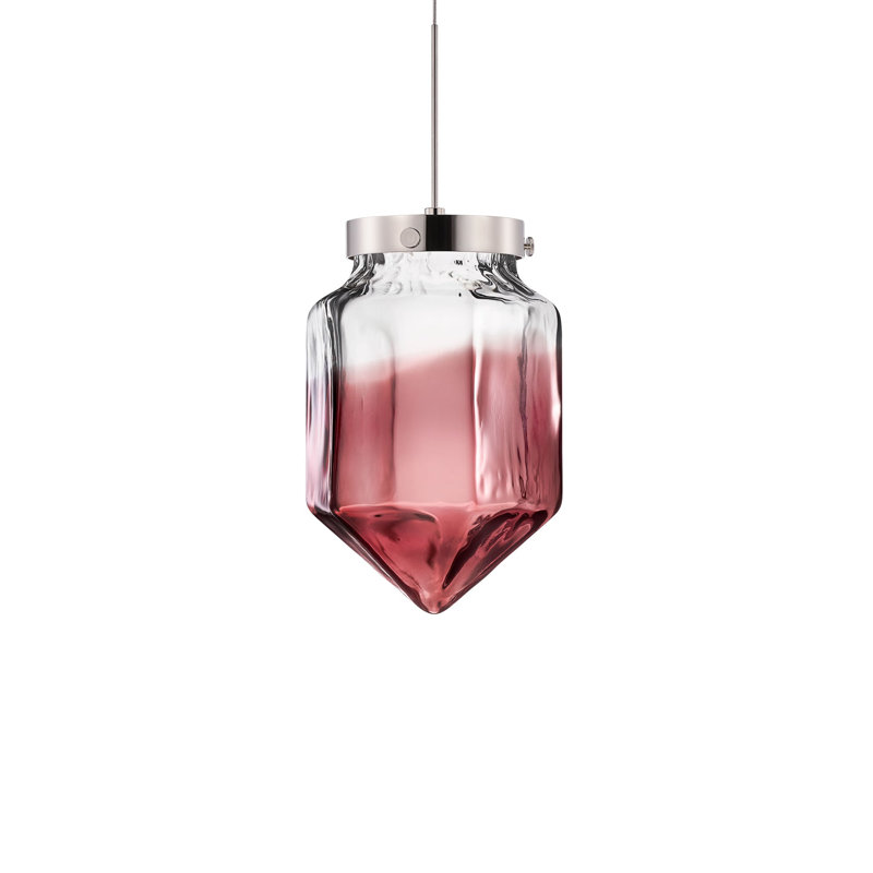 Facet 1 - Light LED Pendant, Fig/Clear