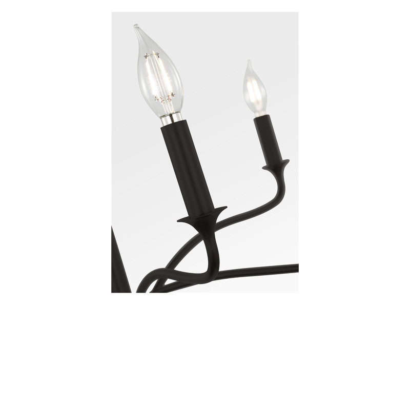 Wetherell 8-Light Chandelier, 62.68" H x 32" W  x 32" D, Aged Iron, 6
