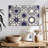 Kerner Blue Ornate Tile Pattern-107690117