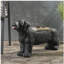 Banc d'extérieur MGO DOG Bench, noir mat + noir, aucun assemblage requis