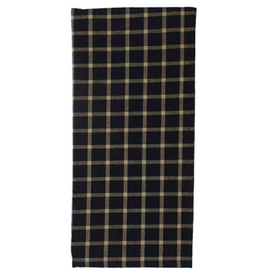 Torchon noir et brun clair