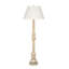 Augustine Wood Floor Lamp, White Washed