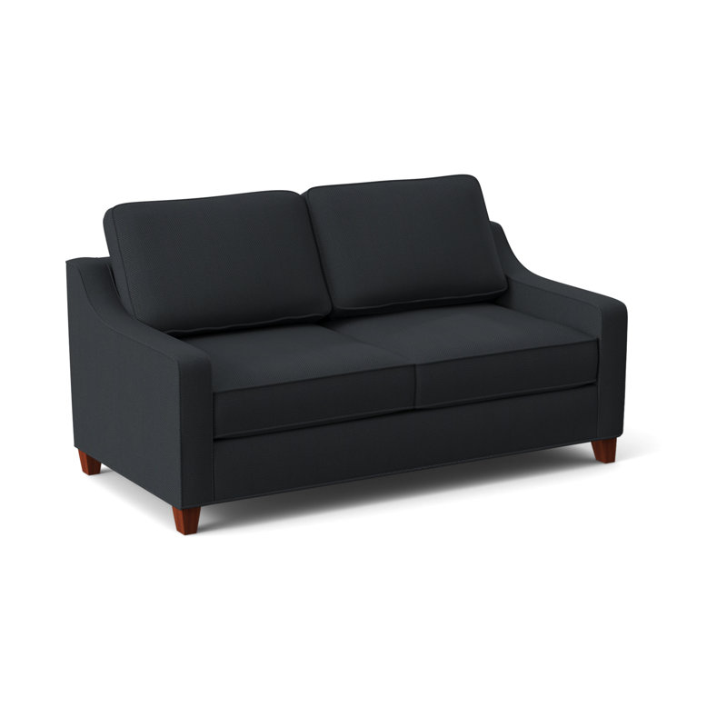 Clark 74" Square Arm Sofa with Reversible Cushions, BM Cherry, Antic Mimosa