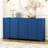 Sophisticated 4-Door Sideboard Adorned With Intricate Linear Accents And Luxurious Multi-Layered Pine Veneer Design Elements,Suitable For Living Rooms, Entrance And Study Rooms-295542309
