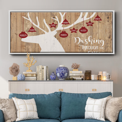 «Dashing Through The Snow», toile encadrée