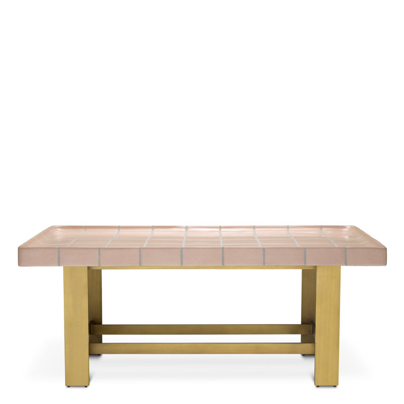 Coffee Table Adrian Antique Brass Finish