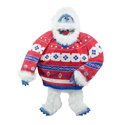 ProductWorks Rudolph Pre-Lit Christmas Yard Decoration, Bumble in Sweater, 32in