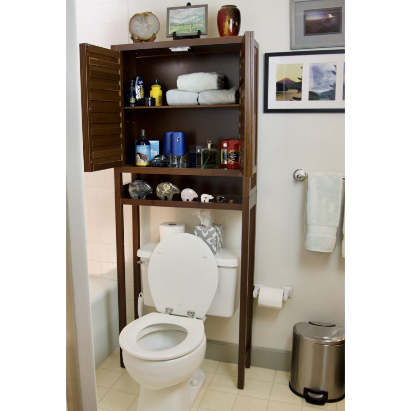 Mitch Bamboo Over The Toilet Storage, Caramel