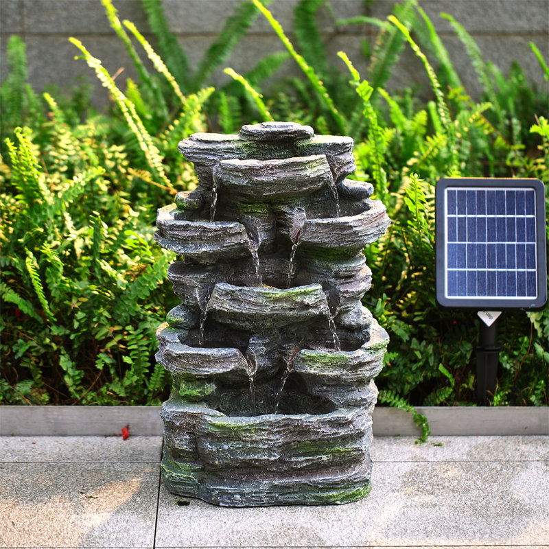 Pudalov Outdoor Weather Resistant Cascade Fountain