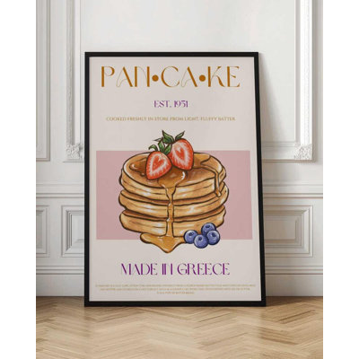 Pancake Stack Vintage Food - Reproduction d'art d'inspiration grecque