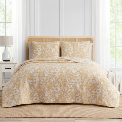 Ensemble de courtepointe en mélange de coton et jacquard tissé doux toutes saisons Cedar Court