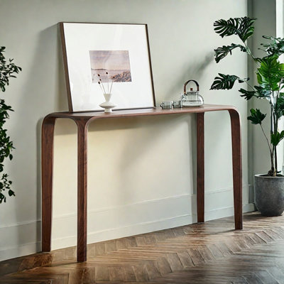Black   Walnut Console Table