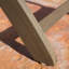 Table d'extérieur 43,5 po - Bois, eau, plateau à lattes, gris, option de rangement pliable