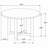 Graham Walnut 46" Dining Table