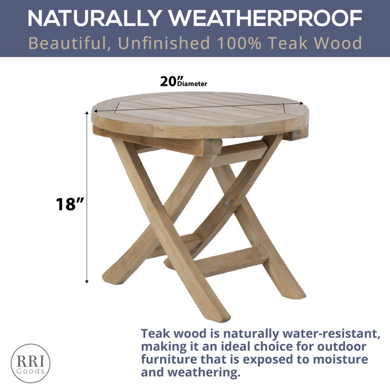 Teak Outdoor Side Table