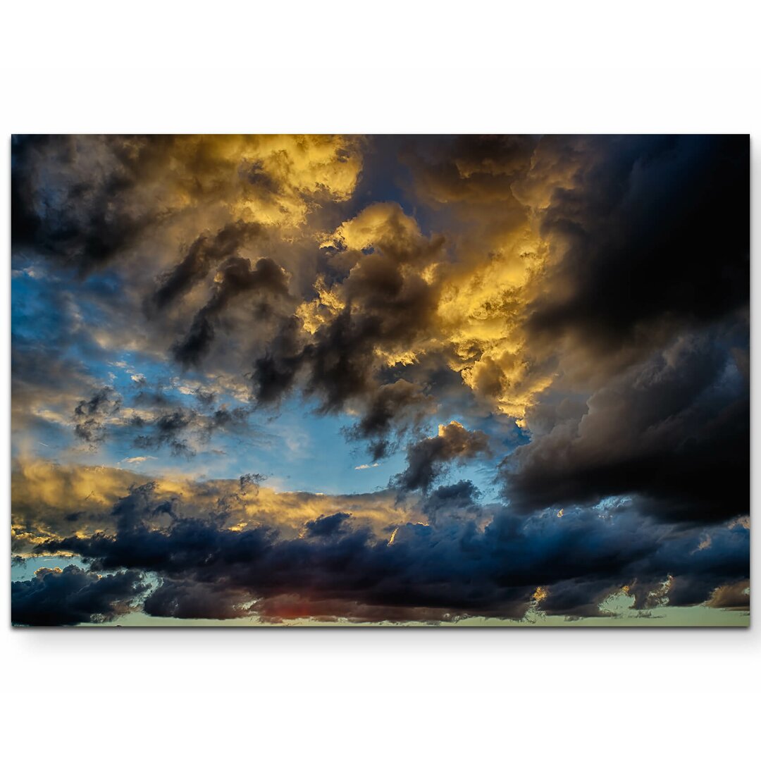 Leinwandbild Düsterer Wolkenhimmel