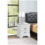 Table de chevet traditionnelle blanche intemporelle