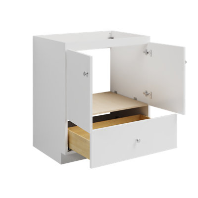 Slab 30 in. W x 21 in. D x 34.5 in. H Bath Vanity Cabinet without Top in Winterset