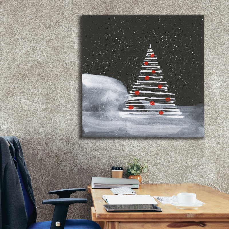 «Winter White 2» par Chris Paschke, art mural sur toile, H 37 po x l 37 po x P 1,5 po