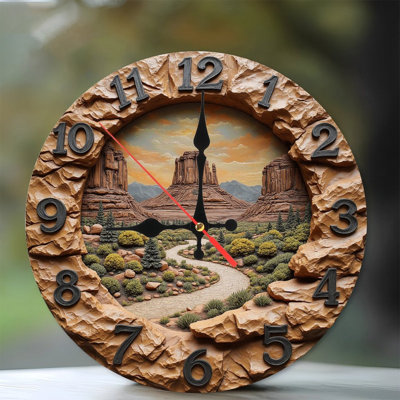 Horloge murale colorée