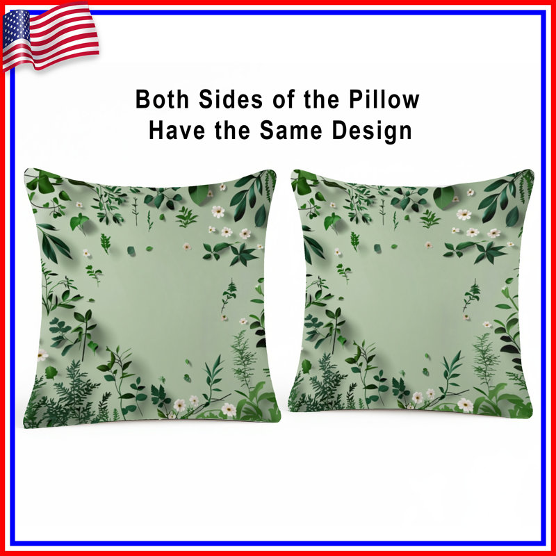 Coussin Greenery, 20 po x 20 po