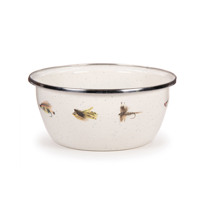 Set of 4 Fishing Fly Salad Bowls