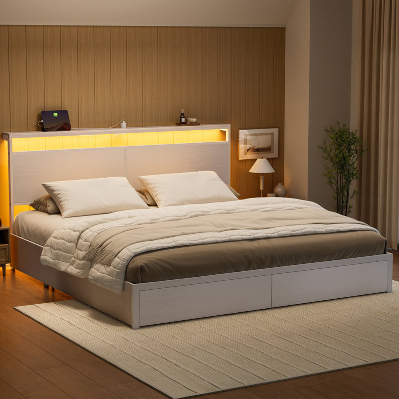 Antioch Bed, King, White