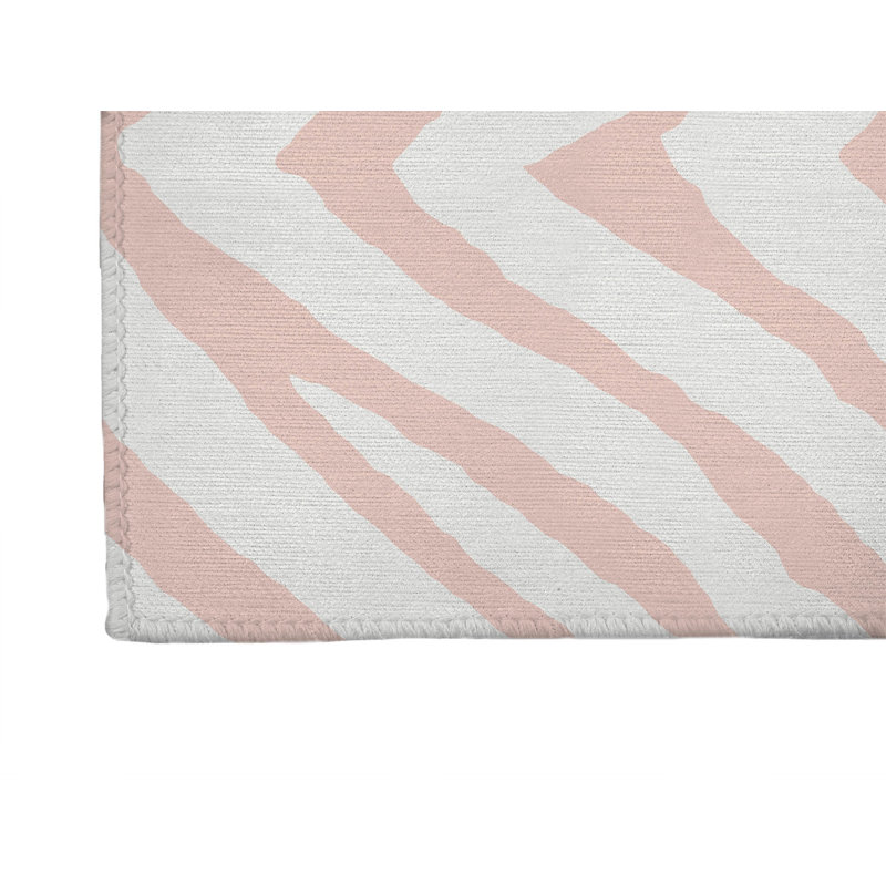 Zebra Stripe Non-Slip Outdoor Rug, Runner 2'6" x 8'