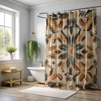 Earthy Vibes - Rideau de douche Premium