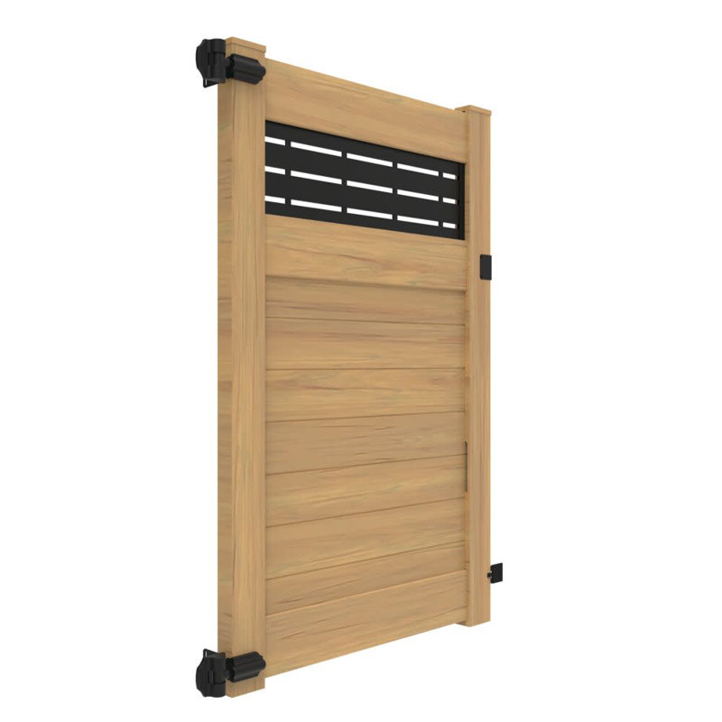 Barrière d'intimité en bois flotté, H 72 po x l 58 po x P 72 po, Naturel