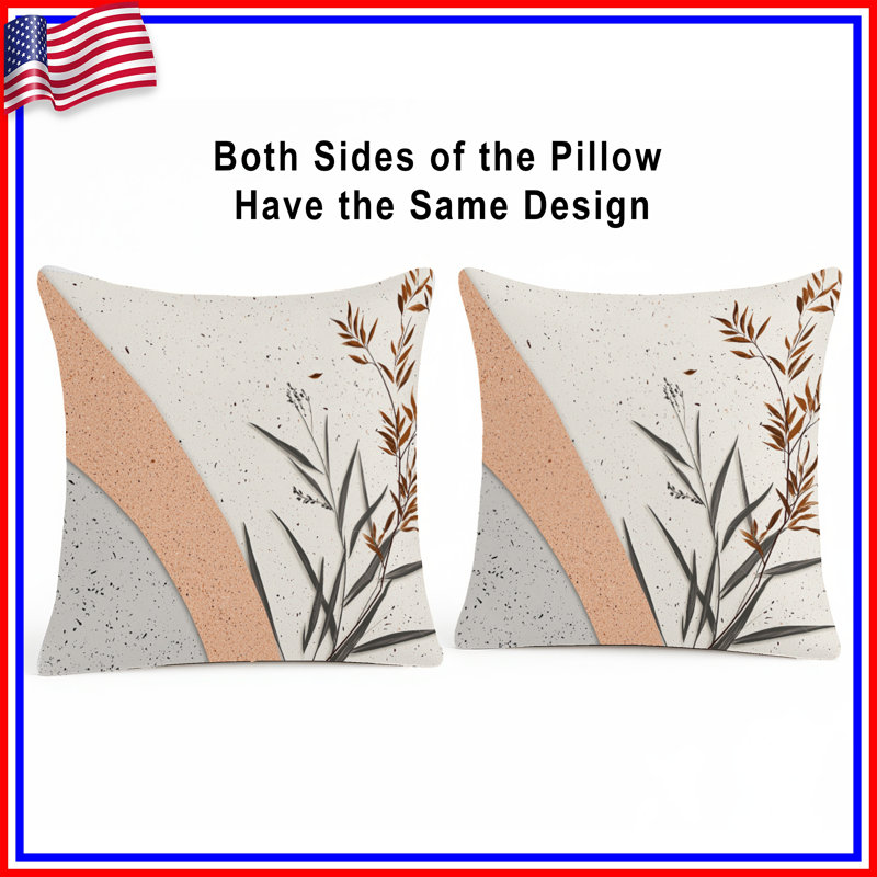 Coussin Botanical, coussins double face nature, 18 po x 18 po