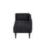 Pieds en velours capitonné 60,6 po avec 1 coussin décoratif-553582278
